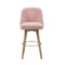 Madison Park Transitional Pearce Pearce Swivel Counter Stool in Pink MP104-1147